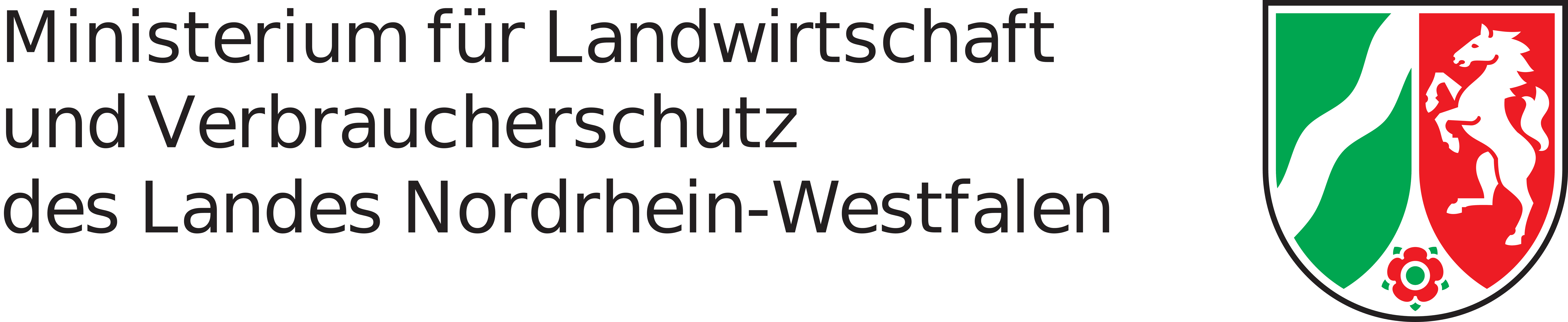 Wappen NRW mit Schriftzug Ministerium für Landwirtschaft und Verbraucherschutz